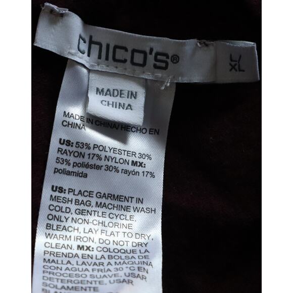 Chicos Plum Purple Sequin Kimono Cardigan Cape Shrug Poncho Large XL - Picture 7 of 8